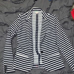 Merona navy/white blazer jacket size XS